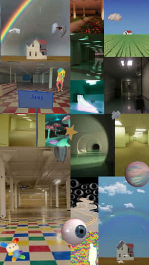 Dreamcore Collage Aesthetic.jpg Wallpaper