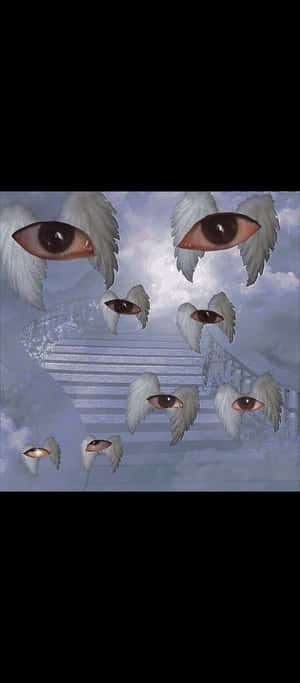 Dreamcore_ Eyes_in_the_ Sky Wallpaper