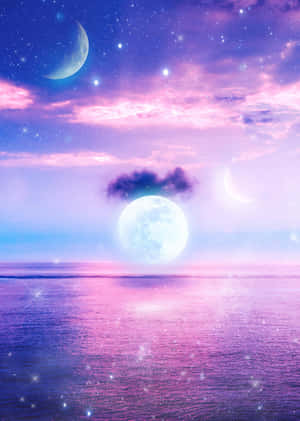 Dreamy Celestial Seascape Wallpaper