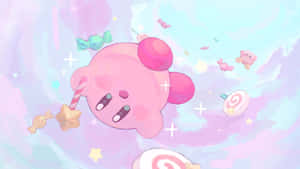 Dreamy Kirby Sky Adventure Wallpaper