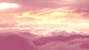 Dreamy Pastel Pink Sky Wallpaper