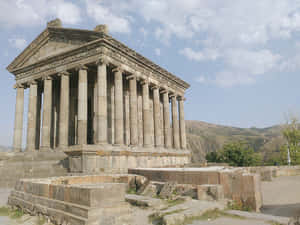 Dreamy Photo Of Garni Temple Wallpaper