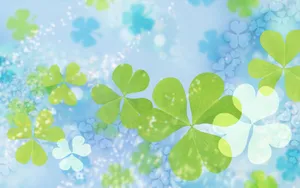 Dreamy Shamrock Backdrop Wallpaper