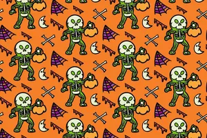 Dress Up As A Skeletal Figure This Halloween! Wallpaper