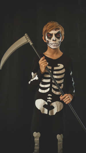 Dress Up As A Skeleton This Halloween And Scare Your Friends Wallpaper