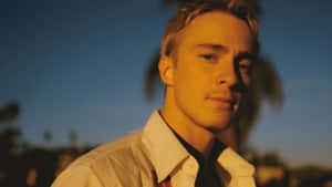 Drew Starkey Casual Portrait Wallpaper