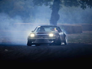 Drift Car In The Dark Wallpaper