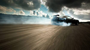 Drift Cars Black Toyota Supra Wallpaper