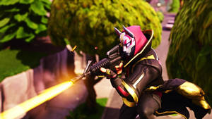 Drift Fortnite Firing Gun Wallpaper