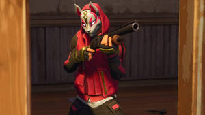 Drift Fortnite With Shotgun Wallpaper