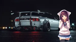 Drift Into The Wild Anime Adventure Wallpaper