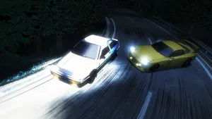 Drifting Initial D Toyota And Mazda Wallpaper