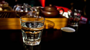 Drink On Rock Glass Wallpaper