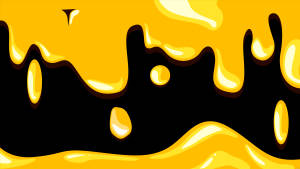 Dripping Plain Gold Liquids Wallpaper