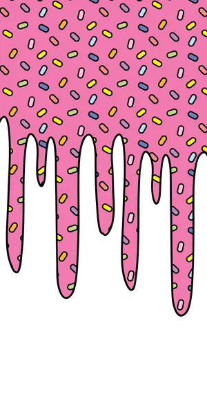 Drippy Donut Sprinkles Wallpaper