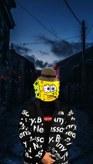 Drippy_ Spongebob_ Streetwear_ Style Wallpaper