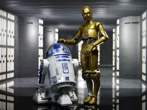 Droid C3po R2d2 Friends Wallpaper