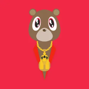 Dropout Bear Red Background Wallpaper