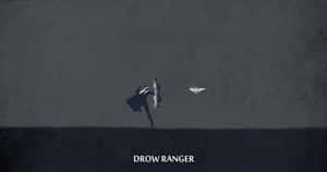 Drow Ranger In Action Wallpaper