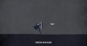 Drow Ranger In Action Wallpaper