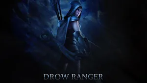 Drow Ranger: The Stoic Guardian Of The Woods Wallpaper