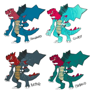 Druddigon_ Variations_ Artwork Wallpaper