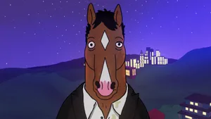 Druggie Bojack Horseman Caught In A Spiral Wallpaper