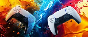 Dual Sense Controllers Colorful Backdrop Wallpaper