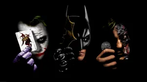 Duality Of The Dark Knight - Batman And Joker Fusion Wallpaper