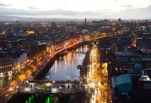 Dublin City Lights Wallpaper