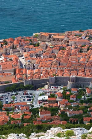 Dubrovnik Old Brick Houses Wallpaper