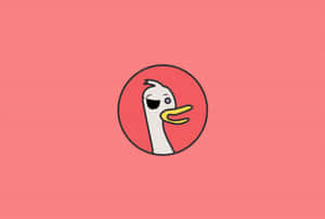 Duck Duck Go Logoon Pink Background Wallpaper