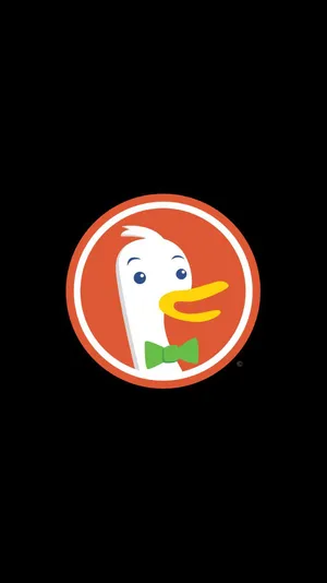 Duck Duck Go Logowith Bowtie Wallpaper