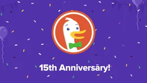 Duck Duck Go15th Anniversary Celebration Wallpaper