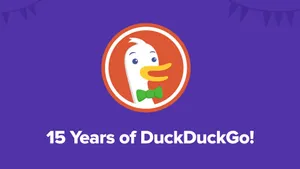 Duck Duck Go15th Anniversary Celebration Wallpaper