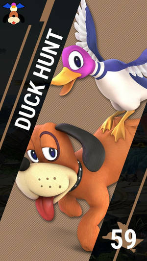 Duck Hunt Black Border Wallpaper