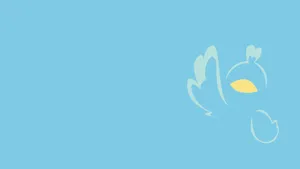 Ducklett Outline Graphic Wallpaper