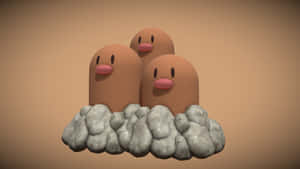 Dugtrio 3d Art Wallpaper