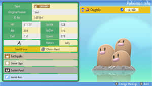 Dugtrio Pokemon Profile Wallpaper