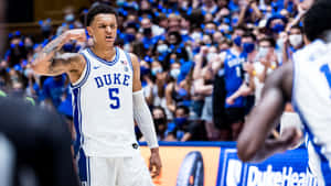 Duke Basketball Player Celebration Wallpaper