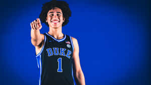 Duke Basketball Player Pointing Wallpaper