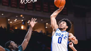 Duke Basketball Player Shooting Wallpaper