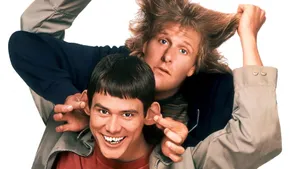 Dumb And Dumber Comedy Duo Pose Wallpaper