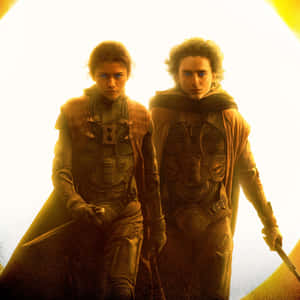 Dune Desert Warriors Standing Wallpaper