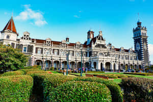 Dunedin Railway Station New Zealand Wallpaper