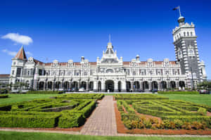 Dunedin Railway Station New Zealand Wallpaper