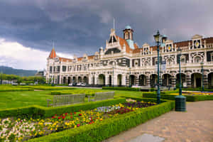 Dunedin Railway Station New Zealand Wallpaper