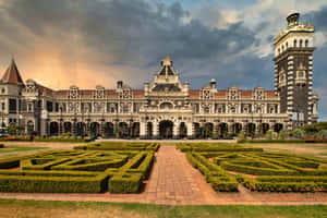 Dunedin Railway Station New Zealand Wallpaper