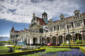 Dunedin Railway Station New Zealand Wallpaper