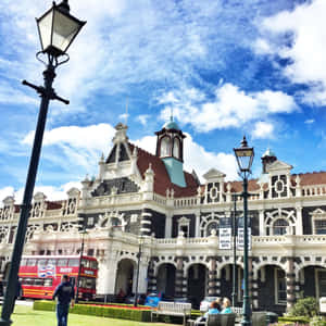 Dunedin Railway Station New Zealand Wallpaper